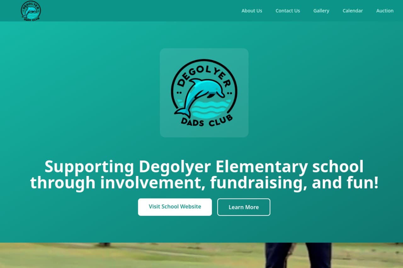 Screenshot of DeGolyer Dads Club