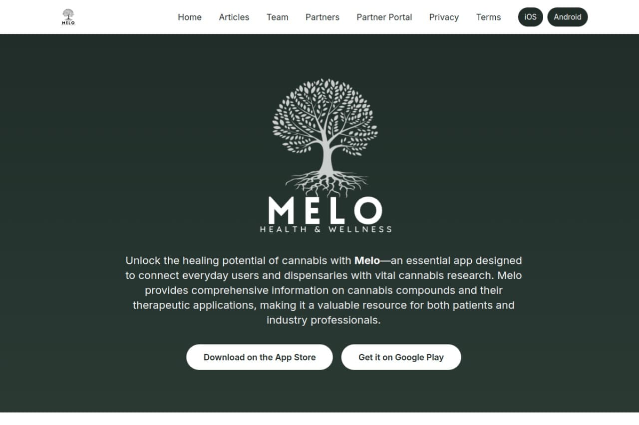 Screenshot of Melo Health